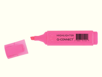 Q-Connect Highlighter Pen Pink Pk 10