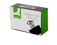 Q-Connect Foldback Clip 24mm Pk 10 KF01283