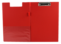 Q-Connect PVC Clipboard Foldover Red KF01302