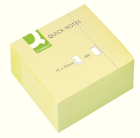 Q-Connect Quick Note Cube 75x75mm Yellow