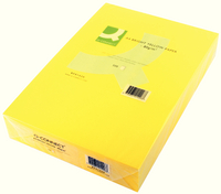 Q-Connect Coloured Copier Paper A4 80gsm Bright Yellow Ream
