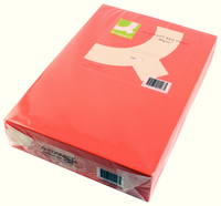 Q-Connect Coloured Copier Paper A4 80gsm Bright Red Ream