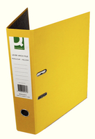 Q-Connect Lever Arch File Foolscap Paper-Backed Yellow