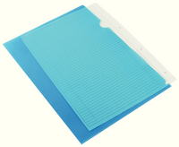 Q-Connect Cut Flush Folder A4 (Pk 100) Blue KF01486