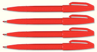 Pentel Sign Pen Fibre-Tipped Red S520-B