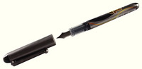 Pilot VPen Disposable Fountain Pen Black Ink Metallic Grey Barrel SV4W-01