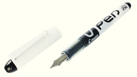Pilot VPen Disposable Fountain Pen Black Ink White Barrel SV4W01