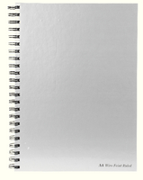 Pukka Pad Wirebound Book A4 160 Pages Feint Perforated 90gsm Silver/Black WRULA4