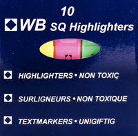 HiGlo Highlighter Assorted Pk 10 WX16351A