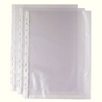 Whitebox Punched Pocket A4 Clear 270486 (Pk 100) WX24001