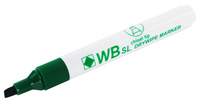 Whiteboard Marker Chisel Tip Green WX26009 (Pack of 10)