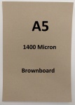 A5 1400 Micron Brownboard - Brown Kraft / Craft / Art Board ( Priced Per Sheet)